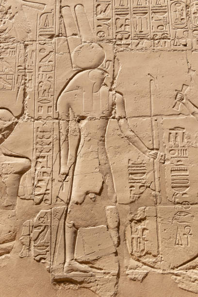 istock Ancient Egyptian murals and writings on the stone walls 1347463546