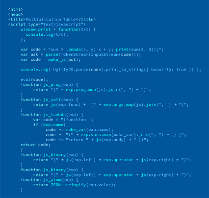 Program Code. Software Digital Abstract Code Javascript Text. Vector illustration