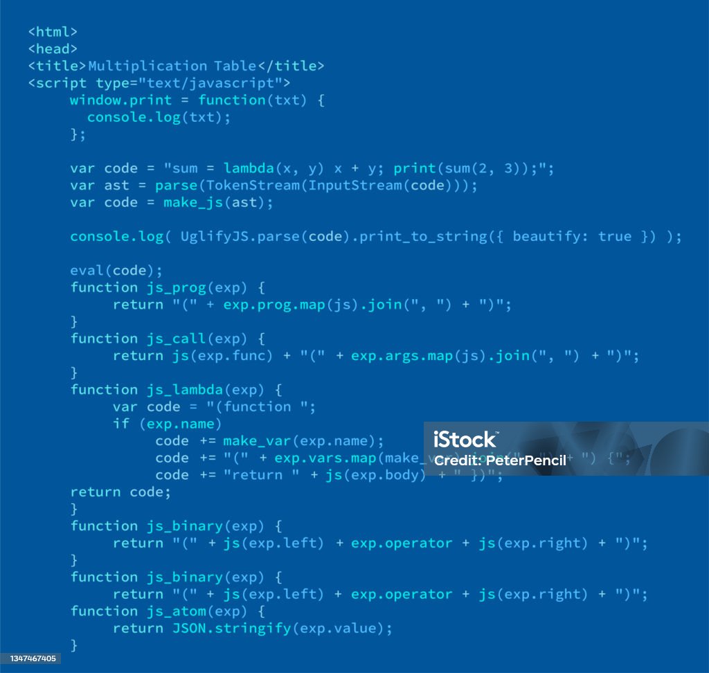 Program Code Software Digital Abstract Code Javascript Text Vector ...