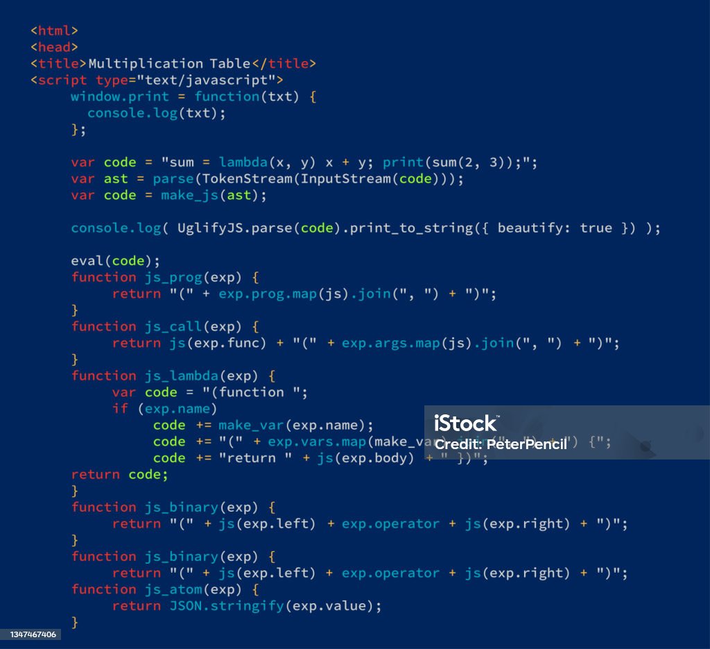 Program Code Software Digital Abstract Code Javascript Text Vector ...