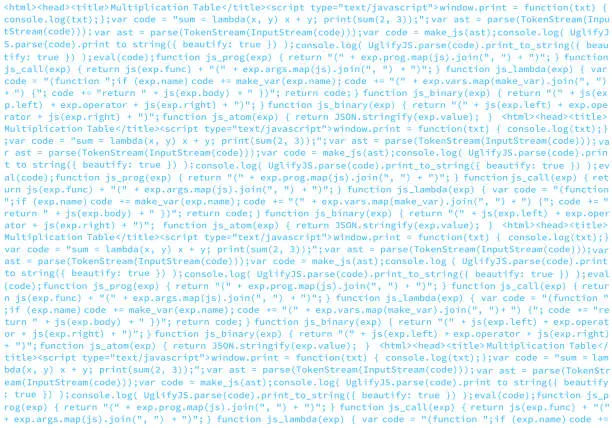 Vector illustration of Program Code. Software Digital Abstract Code Javascript Text Background. Vector illustration