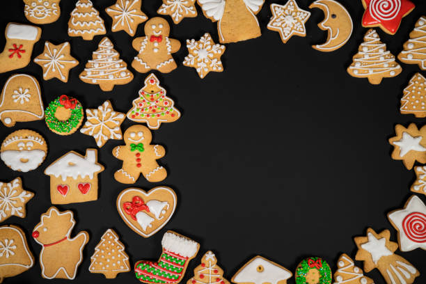 istock Christmas holidays composition on background with copy space for your text 1347468421