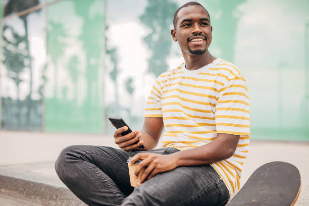 istock Modern man in city 1347468508
