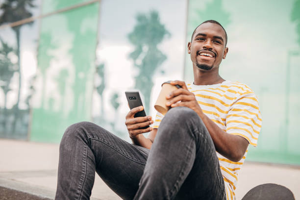 istock Modern man in city 1347468523