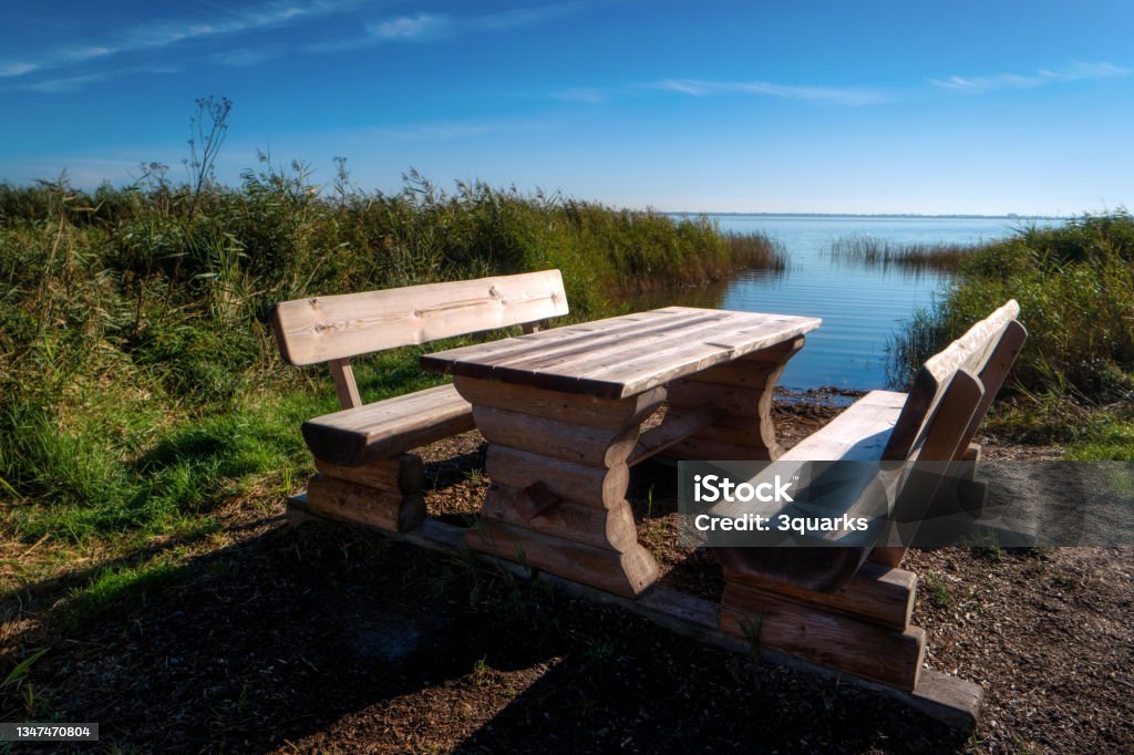 At the Bodden on Fischland in Germany Atmospheric Mood Stock Photo