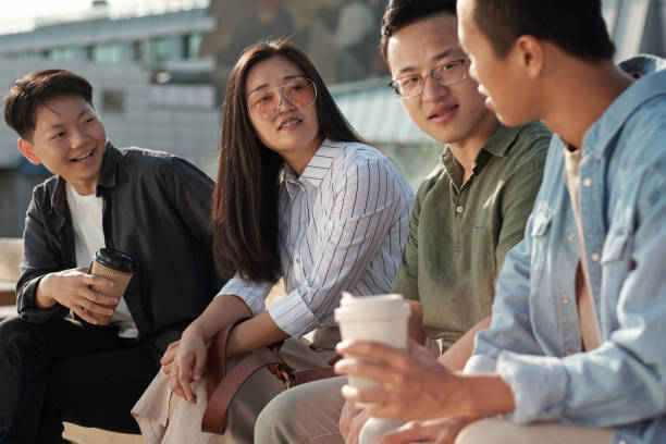 istock Group of colleagues discussing working points at meeting 1347478548