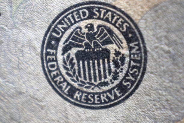 istock Federal reserve system symbol on twenty dollars bill closeup 1347481607