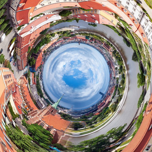 istock Circle panorama of old city Wroclaw 1347484719