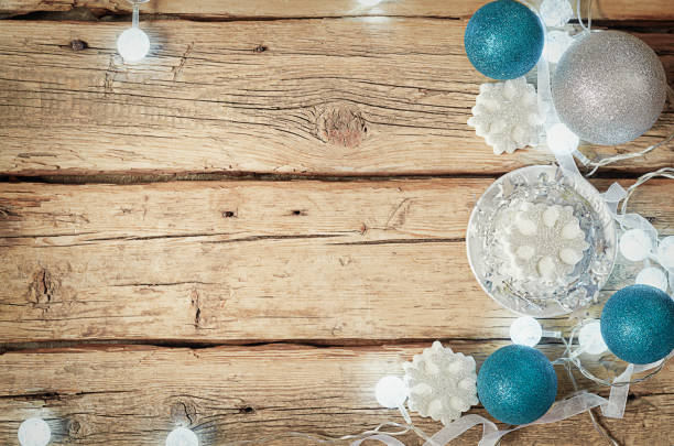 istock christmas background with shiny snowflakes and blue balls 1347493937