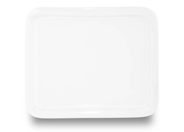 istock White square ceramics plate isolated on white background. 1347494027