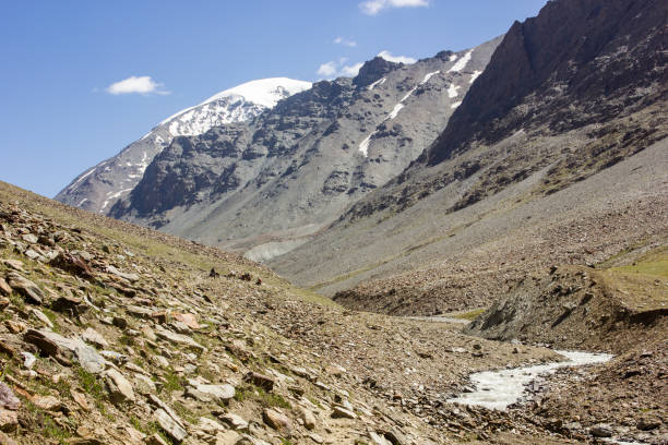 istock High snow capped Himalayan mountain peaks rising above a flowing river 1347495098