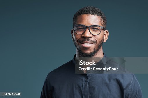 istock Smiling African American Man Wearing Glasses 1347495868