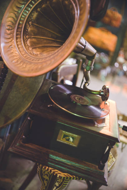 istock Vintage gramophone found in Khan el-Khalili Bazaar, Cairo, Egypt. 1347496584