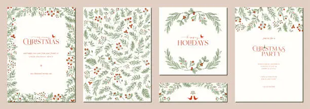 Vector illustration of Universal Christmas Templates_12