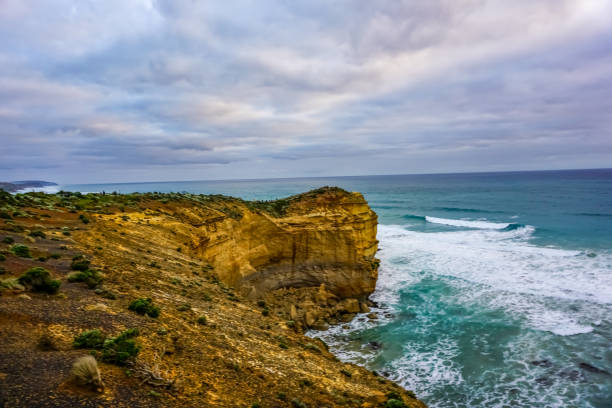 The beautiful ocean and cliffs in Australia.