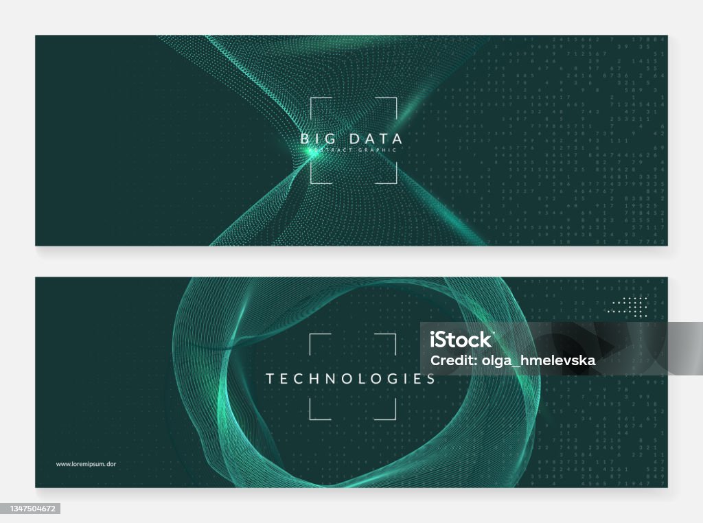 Big Tech Abstract Big Data Learning Digital Technology Abstract Stock Illustration ...