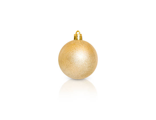 istock small golden ball with sequins isolated on white background 1347510691