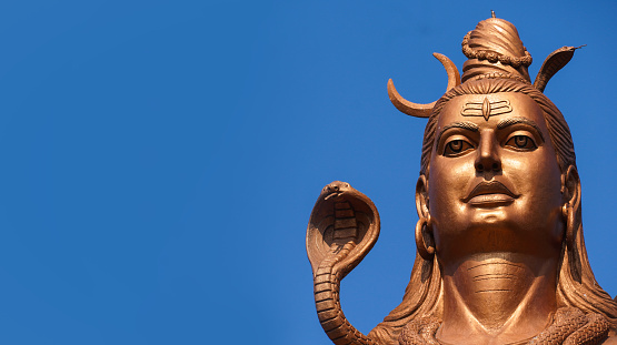 hindu god mahadev shiva close up statue image
