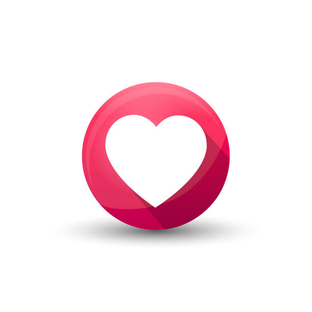 istock Heart icon. Vector like and love icon. Ready like and love button for website and mobile app 1347516101