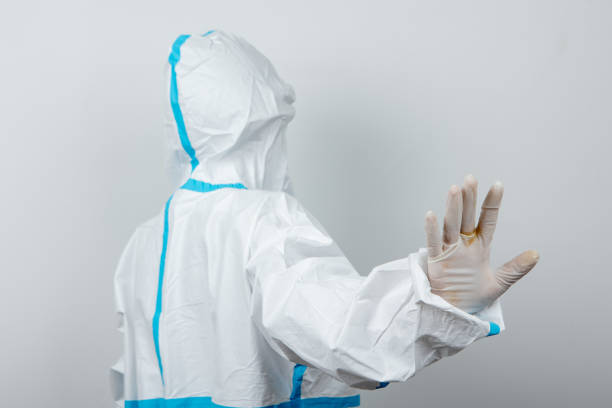 istock Male doctors in protective clothing 1347518737