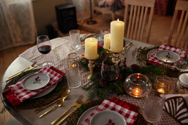 istock Table is ready for Christmas at home 1347524639