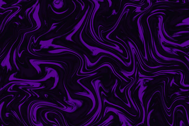 фон фиолетовый черный мрамор абстрактный узор чернилы смешивание ультра фиолетовый дым туман пар тексту�ра жуткий ужас хэллоуин фон - abstract swirl curve ethereal стоковые фото и изображения