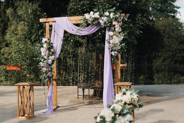 istock outdoor wedding reception area close-up outdoor wedding reception 1347526161
