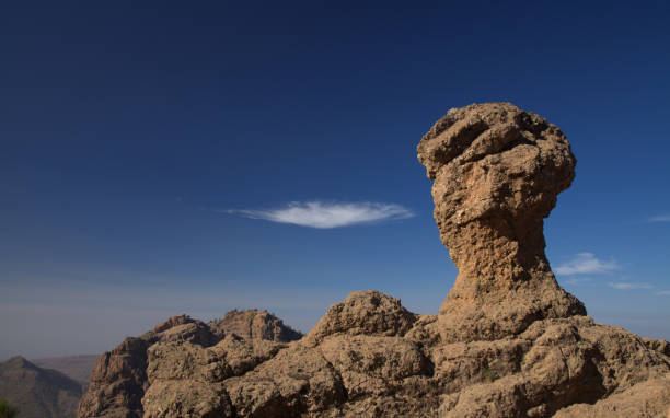 Gran Canaria, central montainous part of the island, Las Cumbres, ie The Summits Gran Canaria, central montainous part of the island, Las Cumbres, ie The Summits, landscapes around Pico de las Nieves, the highest point of the island sea population stock pictures, royalty-free photos & images