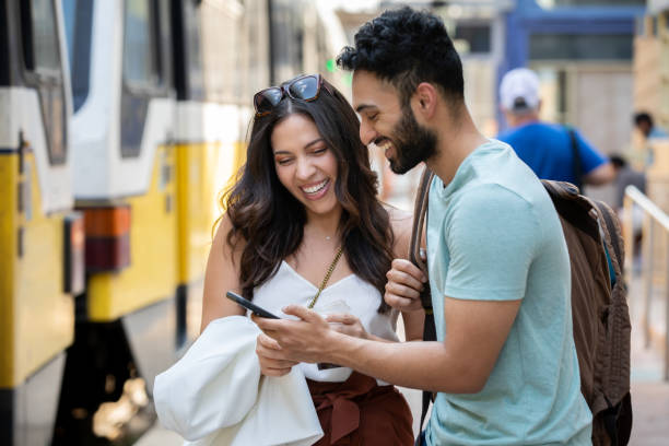 istock Tourists Waiting at Train Station 1347530629