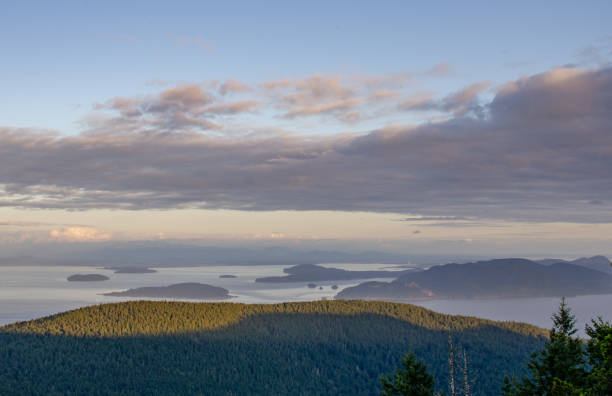 View of San Juan Islands from Mt Constitution