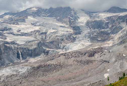 Nisqually Glacier at Mt Rainier National Park
