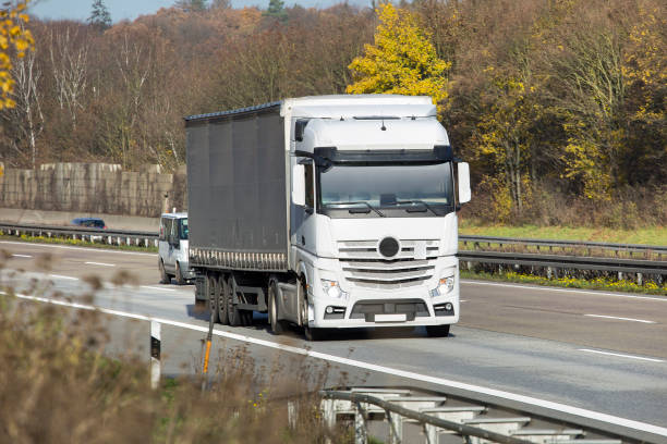 istock Truck on a highway 1347542218