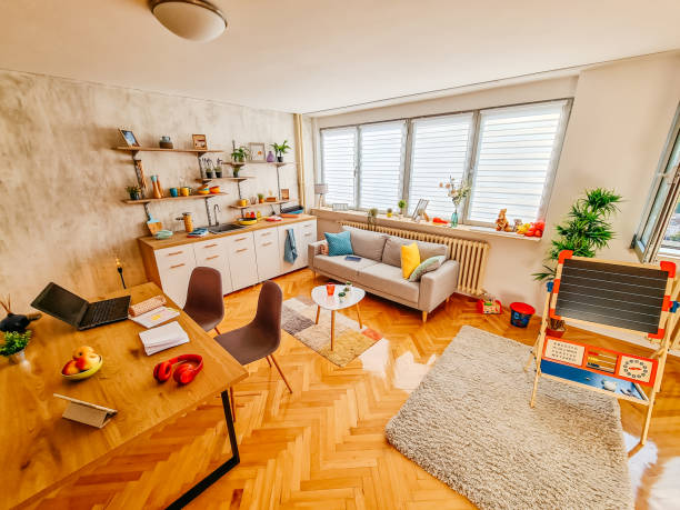 istock Living room with toys 1347549717