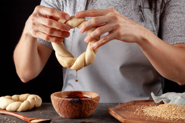 istock Turkish bagel known as susamli simit or gevrek 1347558818