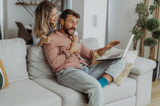 istock Couple at home 1347564651
