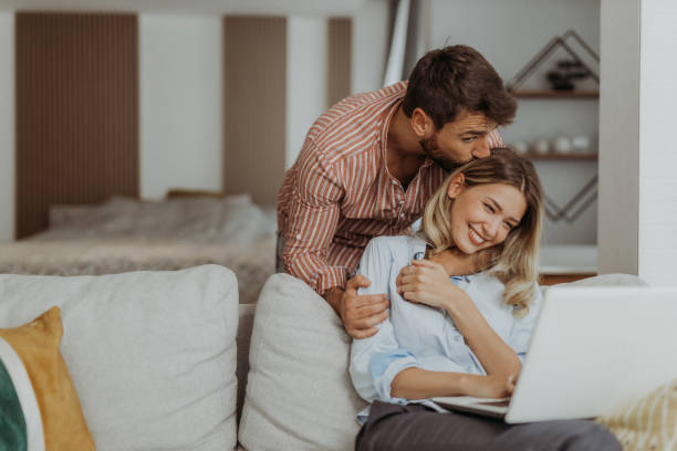 istock Couple at home 1347564745