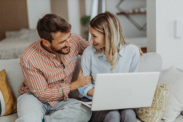 istock Couple at home 1347564823