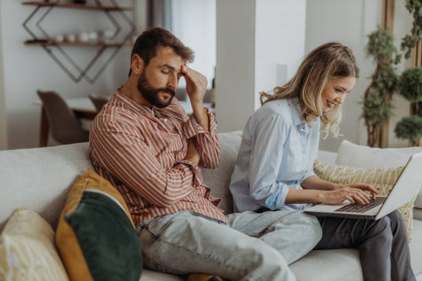 istock Couple at home 1347564837