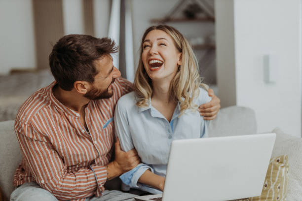 istock Couple at home 1347564858