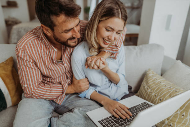istock Couple at home 1347564956