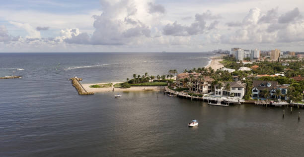 istock An aerial view over Hillsboro Beach, Florida on a cloudy day. 1347565600