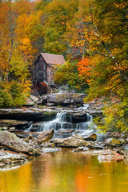 istock Autumn in Babcock State Park 1347589133