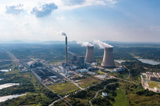 istock Thermal power station scene 1347592860