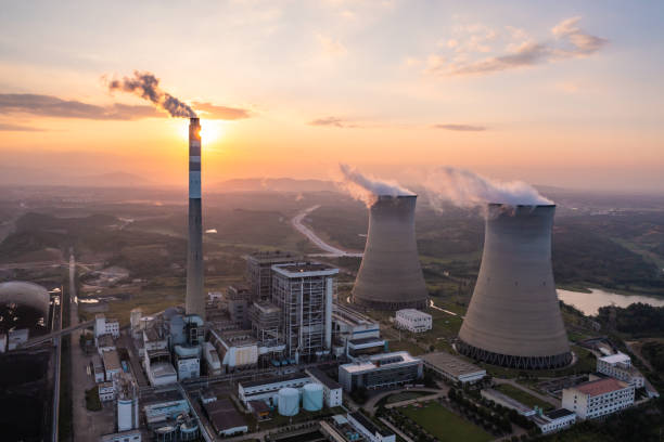 istock Thermal power station scene 1347592870