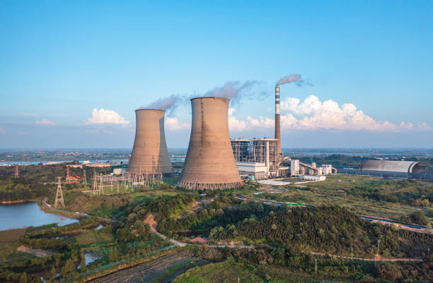 istock Thermal power station scene 1347592928