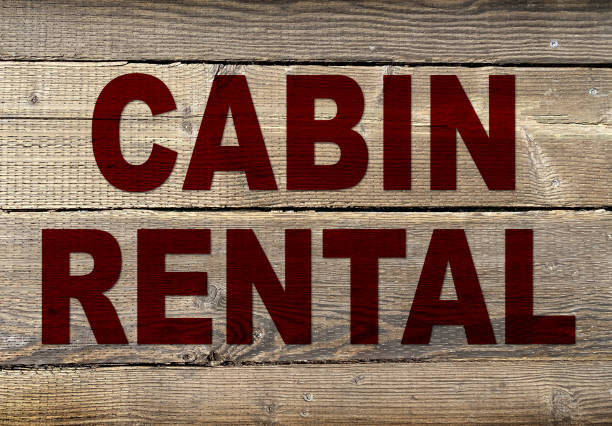istock Cabin Rental Sign 1347593789