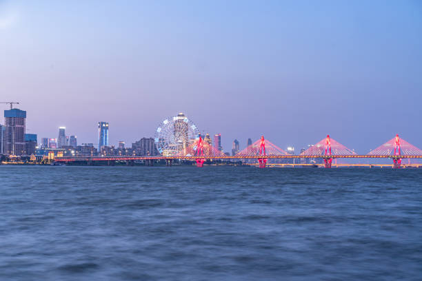 istock Bridge on the city water 1347594756