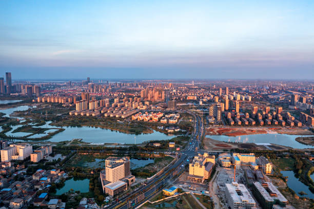 istock Aerial city scenery 1347594766