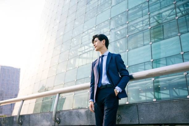 istock Businessman looking away portrait 1347595239