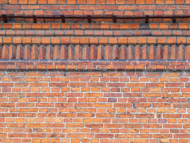 istock Fragment of a 19th century brick wall 1347607023